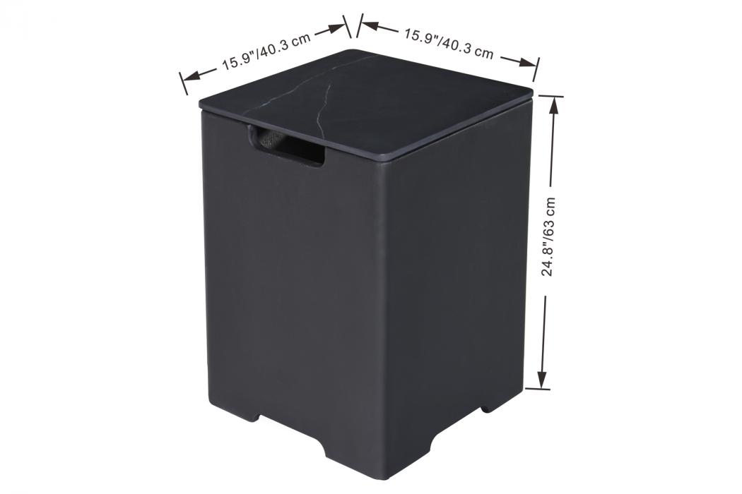 Square Tank Cover - H63cm